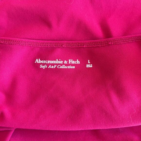 Abercrombie and Fitch soft collection cropped tank top women’s size large hot pi - Picture 5 of 8